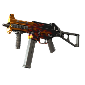 UMP-45 | Blaze, Minimal Wear