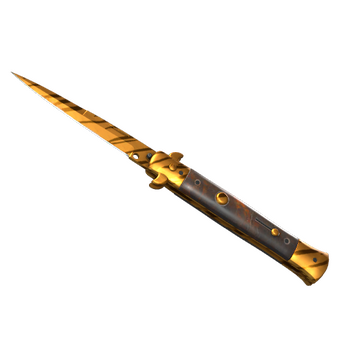 ★ Stiletto Knife | Tiger Tooth, Немного поношенное