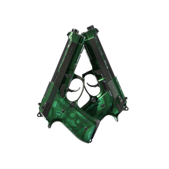 Dual Berettas | Polished Malachite, После полевых испытаний